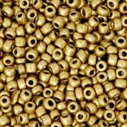 Seed beads 8/0 (3mm) Metallic antique gold
